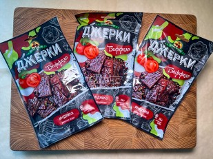 Арахис в глазури со вкусом бекона: Джерки из индейки 