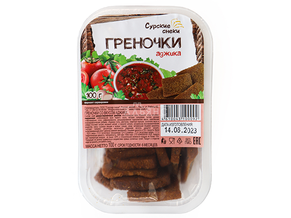 Сурские гренки с Аджикой (100 гр) в Обнинске