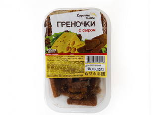 Рыбные снеки: Сурские гренки со вкусом Сыра (100 гр)