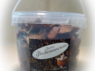 Мясо курицы по-кавказски: Гренки 