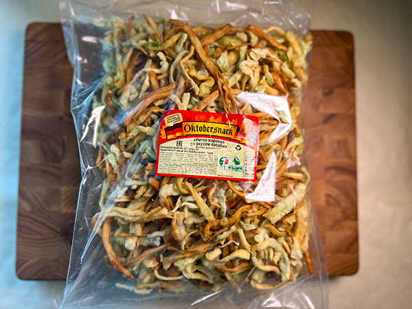 Нитка ЖАРЕНАЯ "Васаби" Oktobersnack 1 кг (сырный продукт) в Обнинске