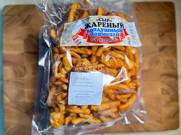 Жареный сыр "ВКУСНЯШКА" со вкусом пармезан (500 гр) в Обнинске