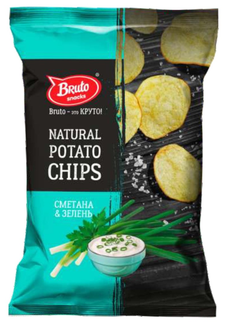 Картофель «Бруто» со вкусом сметаны и зелени 70 гр. в Обнинске